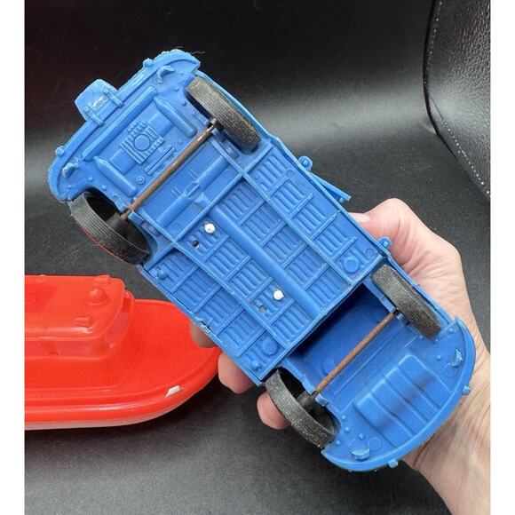 Vintage VW Volkswagen GAY Blue CAMPER Van & Boat GAY TOYS INC -C31 - Picture 9 of 12